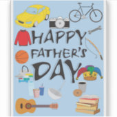 Happy Vaderdag Sticker (Voorkant)