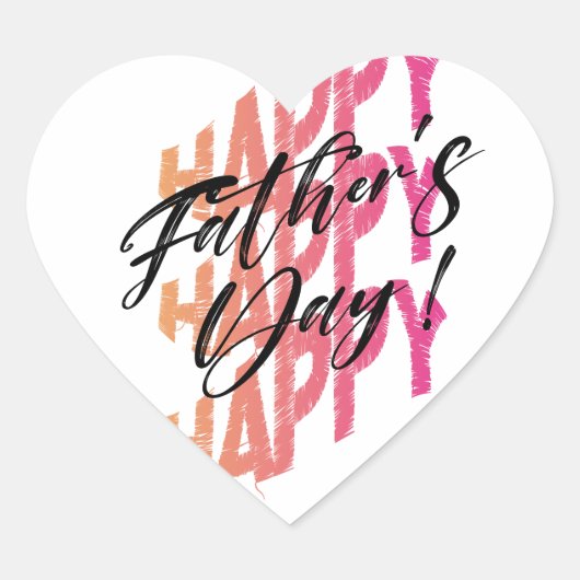 Happy vaderdag sticker (Voorkant)