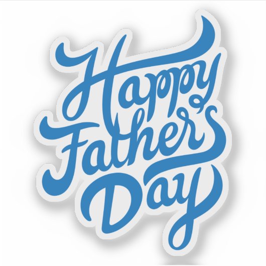 Happy Vaderdag Sticker (Voorkant)