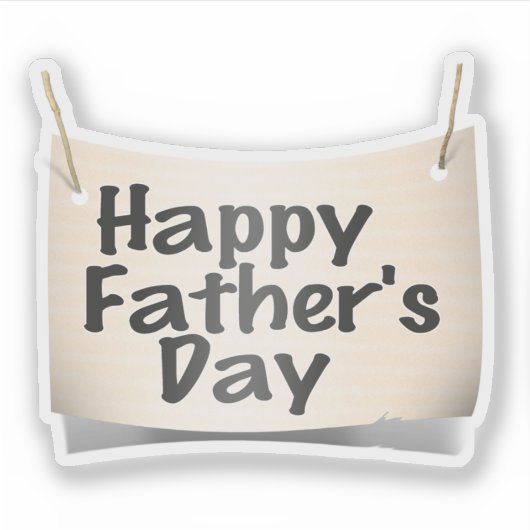 Happy Vaderdag Sticker (Voorkant)