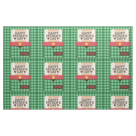 Happy Vaderdag Stof (Fat Quarter)