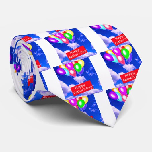 Happy Vaderdag Stropdas (Opgerold)