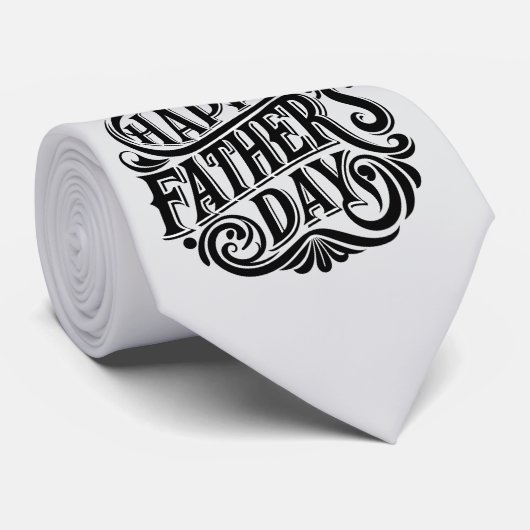 Happy Vaderdag Stropdas (Opgerold)