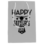 Happy Vaderdag stropdas woordkunst Medium Cadeauzakje (Voorkant)