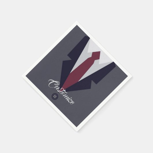 Happy Vaderdag Suit Paper Napkins Servet (Hoek)