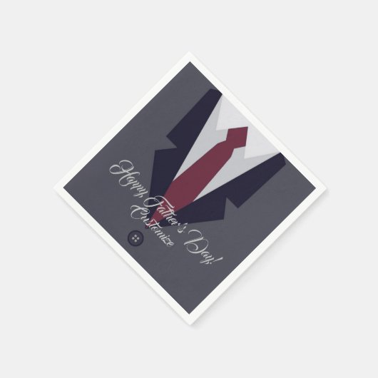 Happy Vaderdag Suit Paper Napkins Servetten (Hoek)