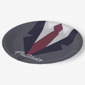 Happy Vaderdag Suit-papier Papieren Bordje (Gekanteld)