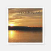 Happy Vaderdag Sunset Cocktail servetten (Voorkant)