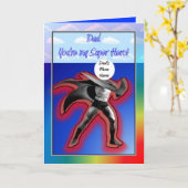 HAPPY VADERDAG SUPER HERO DAD KAART (Gele Bloem)