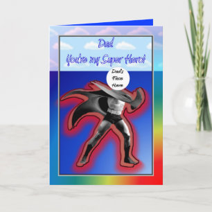 HAPPY VADERDAG SUPER HERO DAD KAART