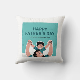 Happy Vaderdag - Superheld Dad Sierkussen