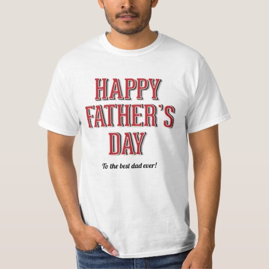 Happy Vaderdag T-shirt (Voorkant)