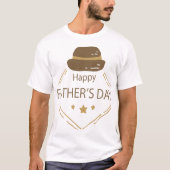 "Happy Vaderdag" T-shirt - Vier papa's (Voorkant)