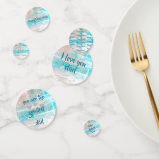 Happy Vaderdag table confetti van dalDesignNZ