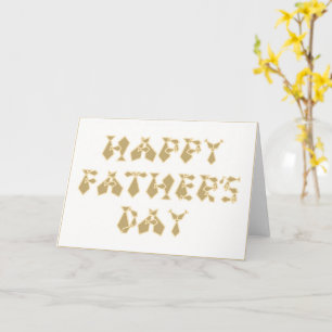 Happy Vaderdag Tan gevuld met Stropdassen letterle Kaart