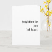 Happy Vaderdag (Techy) Kaart (Gele Bloem)