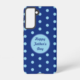 Happy Vaderdag Telefoonhoesje (Navy & Soft Blue) Samsung Galaxy Hoesje