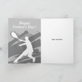 Happy Vaderdag tennis design groet Kaart (Binnen)