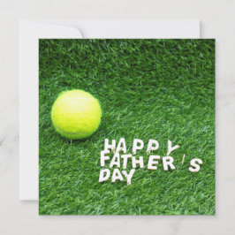 Happy Vaderdag-Tennis-speler met tennis