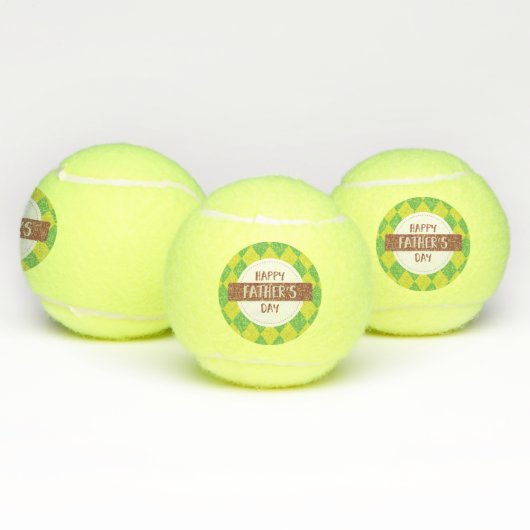 Happy Vaderdag Tennisballen (Multi)