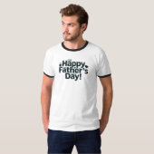 Happy Vaderdag Text Design T-shirt (Voorkant volledig)