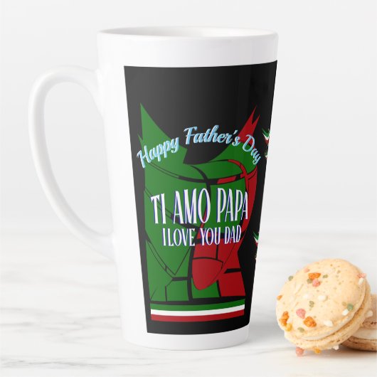 Happy Vaderdag TI AMO PAPA I Love You Dad Mok (In situ)