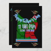 Happy Vaderdag TI Amo Papa, ik hou van je vader (Voorkant / Achterkant)