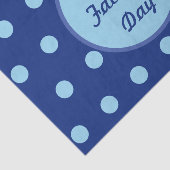 Happy Vaderdag Tissue Paper (Navy & Soft Blue) Tissuepapier (Detail)