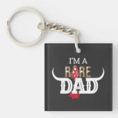 Happy Vaderdag tot Vat Loving Dads Sleutelhanger (voorkant)