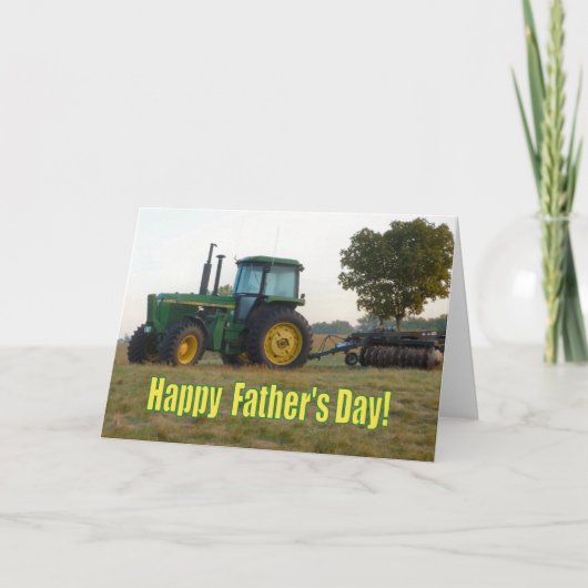 Happy Vaderdag Tractor Kaart (Voorkant)