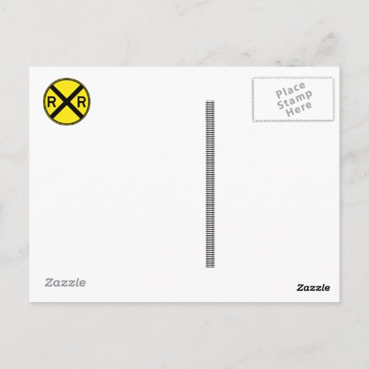 Happy Vaderdag Train Briefkaart (Achterkant)