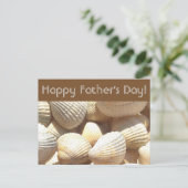 Happy Vaderdag Tropical Sunny Exotic Zee Shell Briefkaart (Staand voorkant)