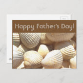 Happy Vaderdag Tropical Sunny Exotic Zee Shell Briefkaart (Voorkant / Achterkant)