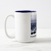 Happy Vaderdag Tweekleurige Koffiemok (Links)