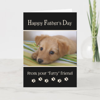 Happy Vaderdag uit Dog - foto Kaart