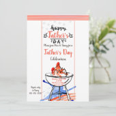 Happy Vaderdag Uitnodiging (Staand voorkant)