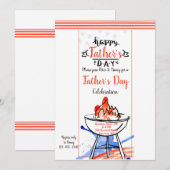 Happy Vaderdag Uitnodiging (Voorkant / Achterkant)