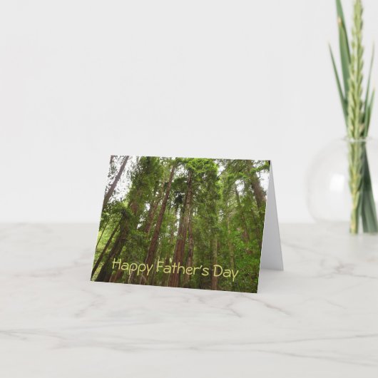 Happy Vaderdag up to Redwood Kaart (Voorkant)