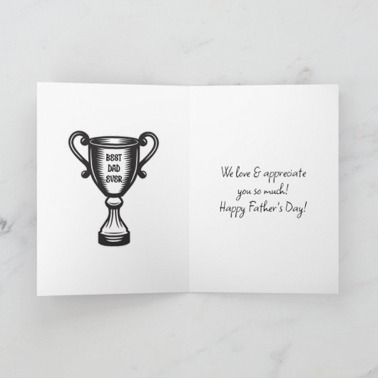 Happy Vaderdag | Vader Vist met dochter Kaart (Binnen)