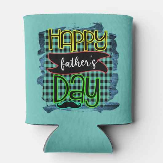 Happy Vaderdag- vaderdag Koelbox Blikjeskoeler (Achterkant)