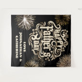 Happy Vaderdag vakantie achtergrond van familie Wandkleed (Voorkant (horizontaal))