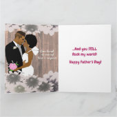 Happy Vaderdag van Afrikaanse vrouw Kaart (Binnen)