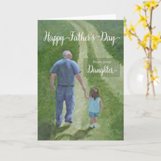 Happy Vaderdag van Daughter Kaart (Gele Bloem)