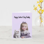 Happy Vaderdag van Daughter Kaart (Gele Bloem)