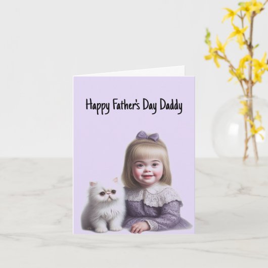 Happy Vaderdag van Daughter Kaart (Gele Bloem)