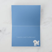 Happy Vaderdag van de Fur Kind Poedel Kaart (Binnen)