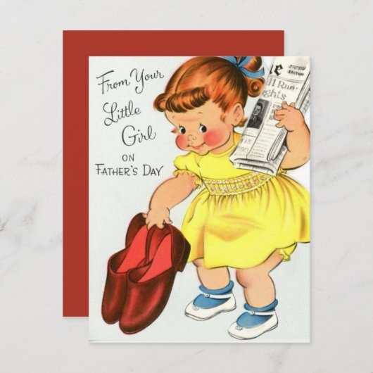  Happy Vaderdag van de Kaart van de Dochteraar (Voorkant / Achterkant)