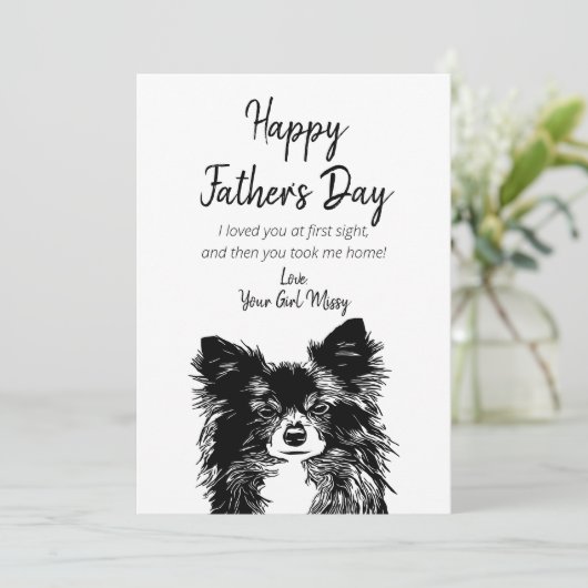 Happy Vaderdag van de Kaart van de Vakantie van de (Staand voorkant)