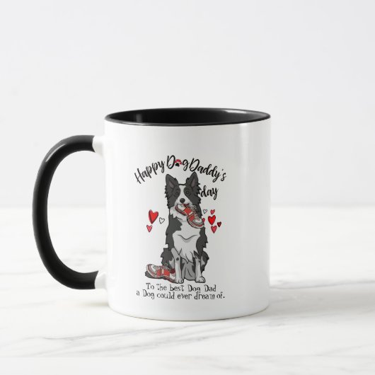 Happy Vaderdag van je Border Collie Mok (Links)