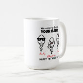 Happy Vaderdag van je kleine roekjes Koffiemok (Voorkant rechts)